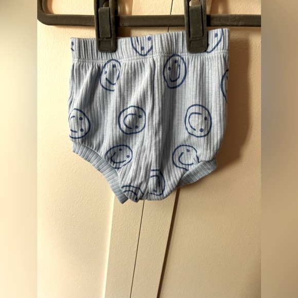 Cat & Jack ribbed smiley face 2 piece set t shirt with bloomers, size 3-6 months - Picture 12 of 12